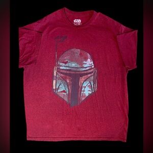 Star Wars Boba Fett Helmet Graphic T-Shirt Men’s 2XL